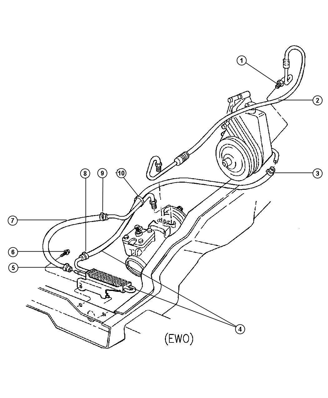 Dodge Ram Hose Power Steering Pressure Ab Myrtle