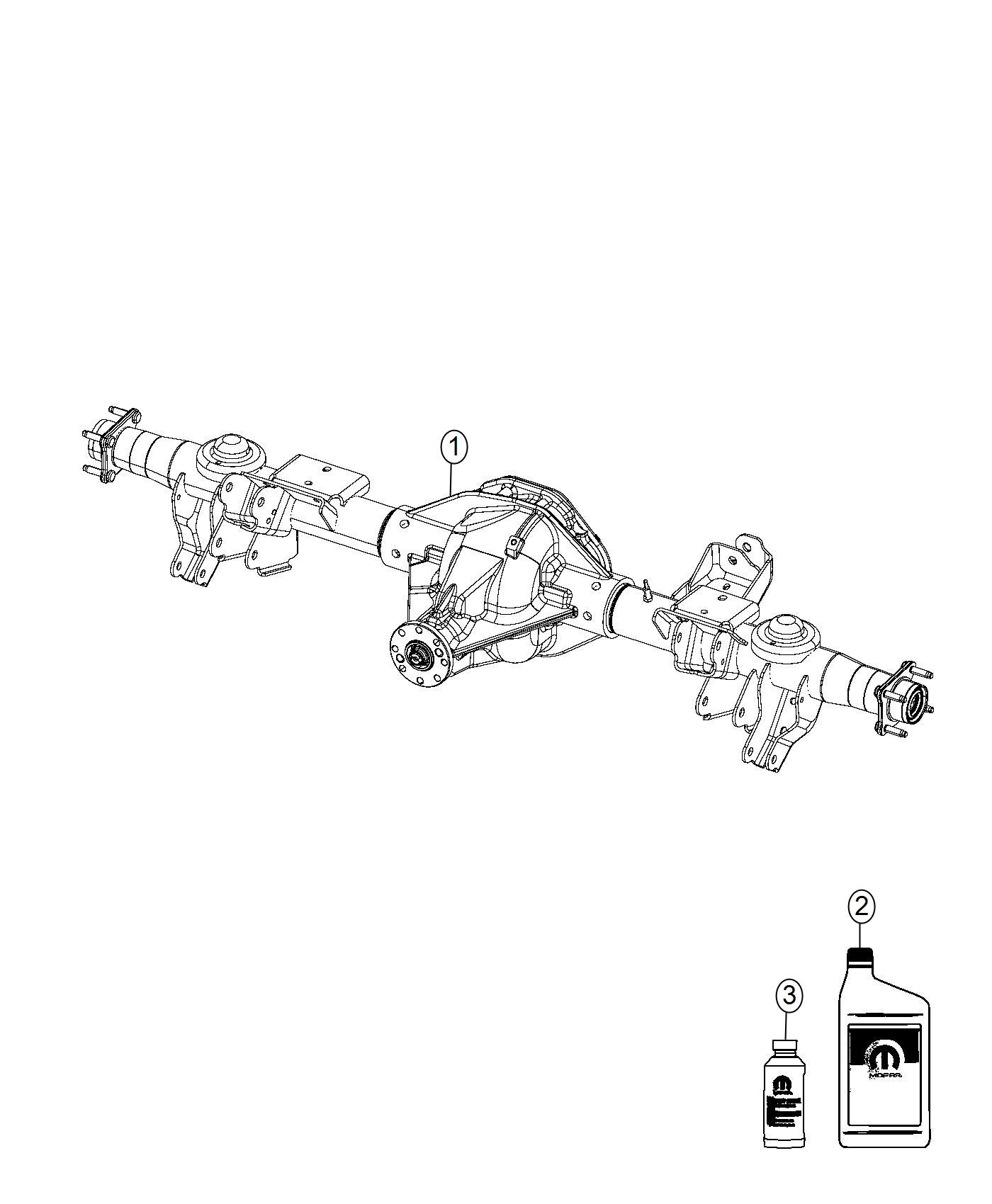 Dodge Ram 1500 Rear Axle Assembly