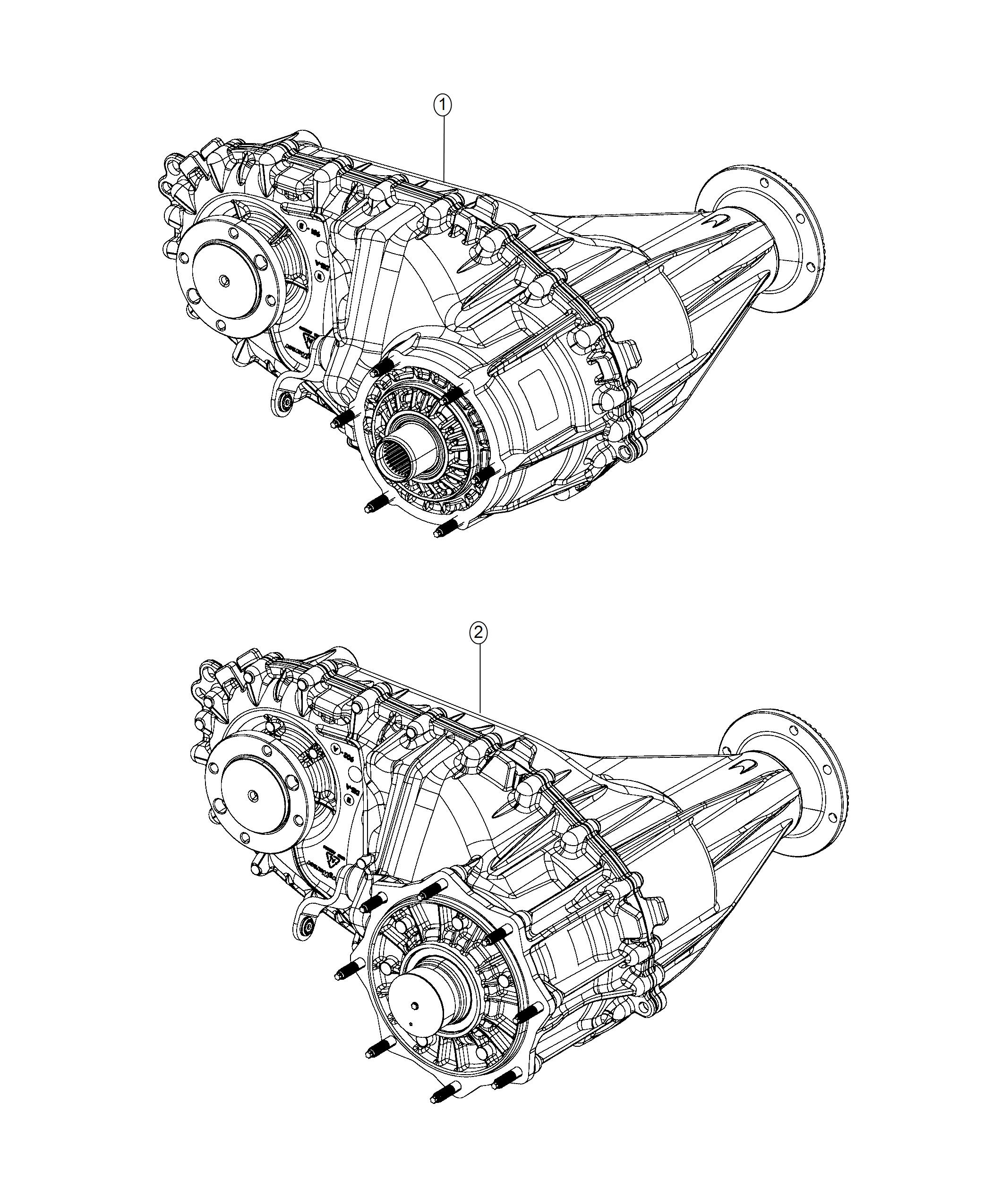 68309779AC Ram Transfer Case Bw 44 46 4 88 Axle Ratio Elec