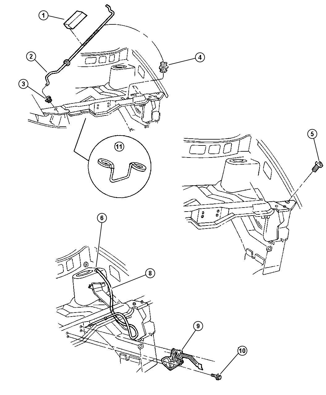 Chrysler Town & Country Release. Hood latch - 04717480AB | Myrtle Beach SC