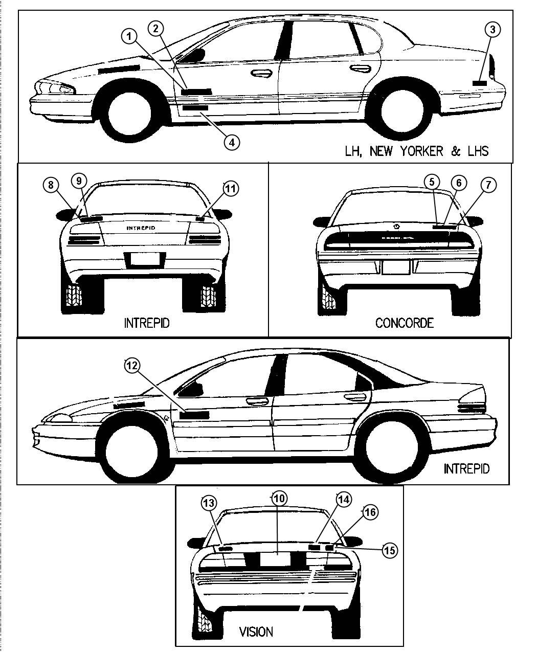 Chrysler concorde запчасти