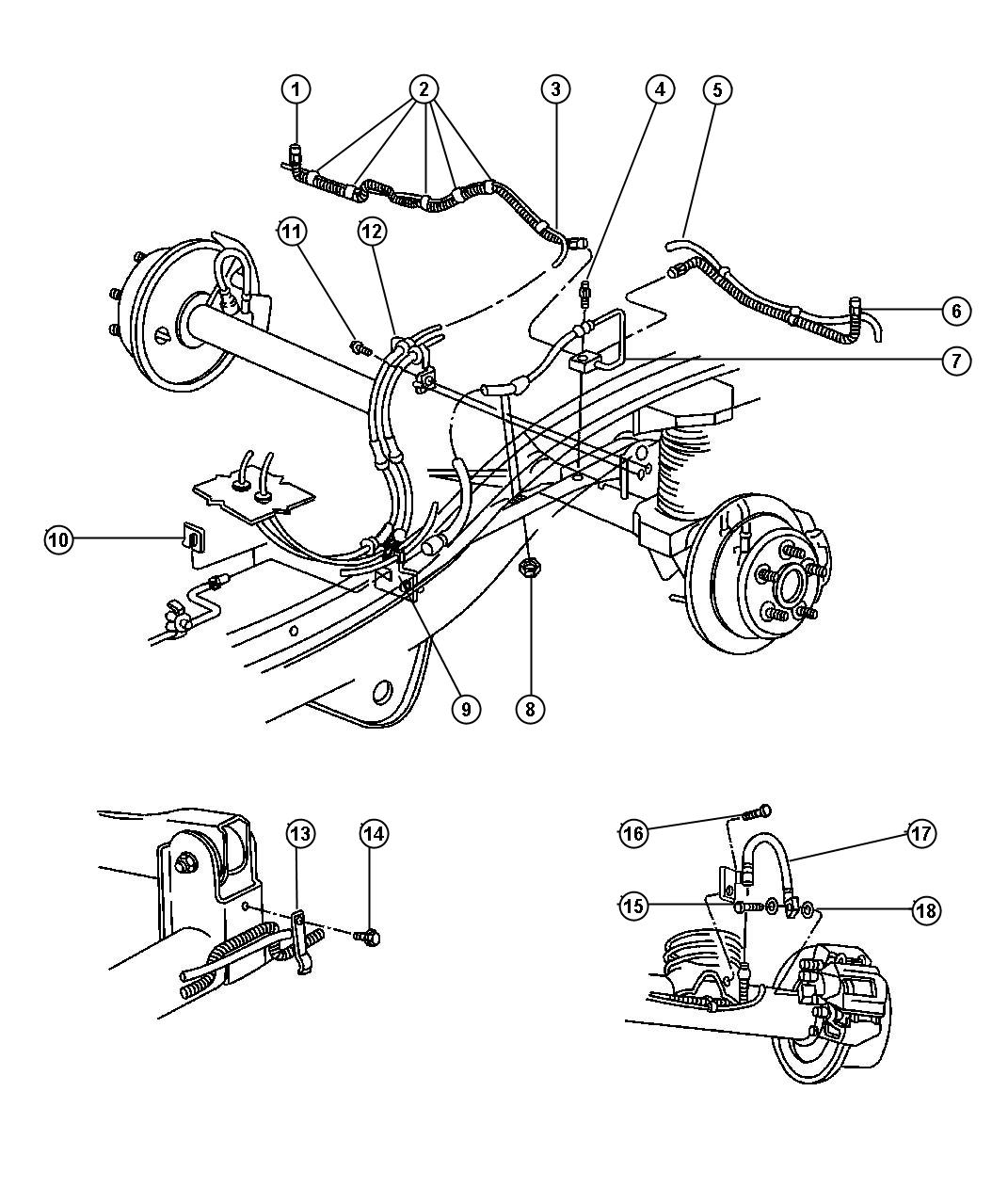 Jeep Wrangler Rear Brake Line Diagram