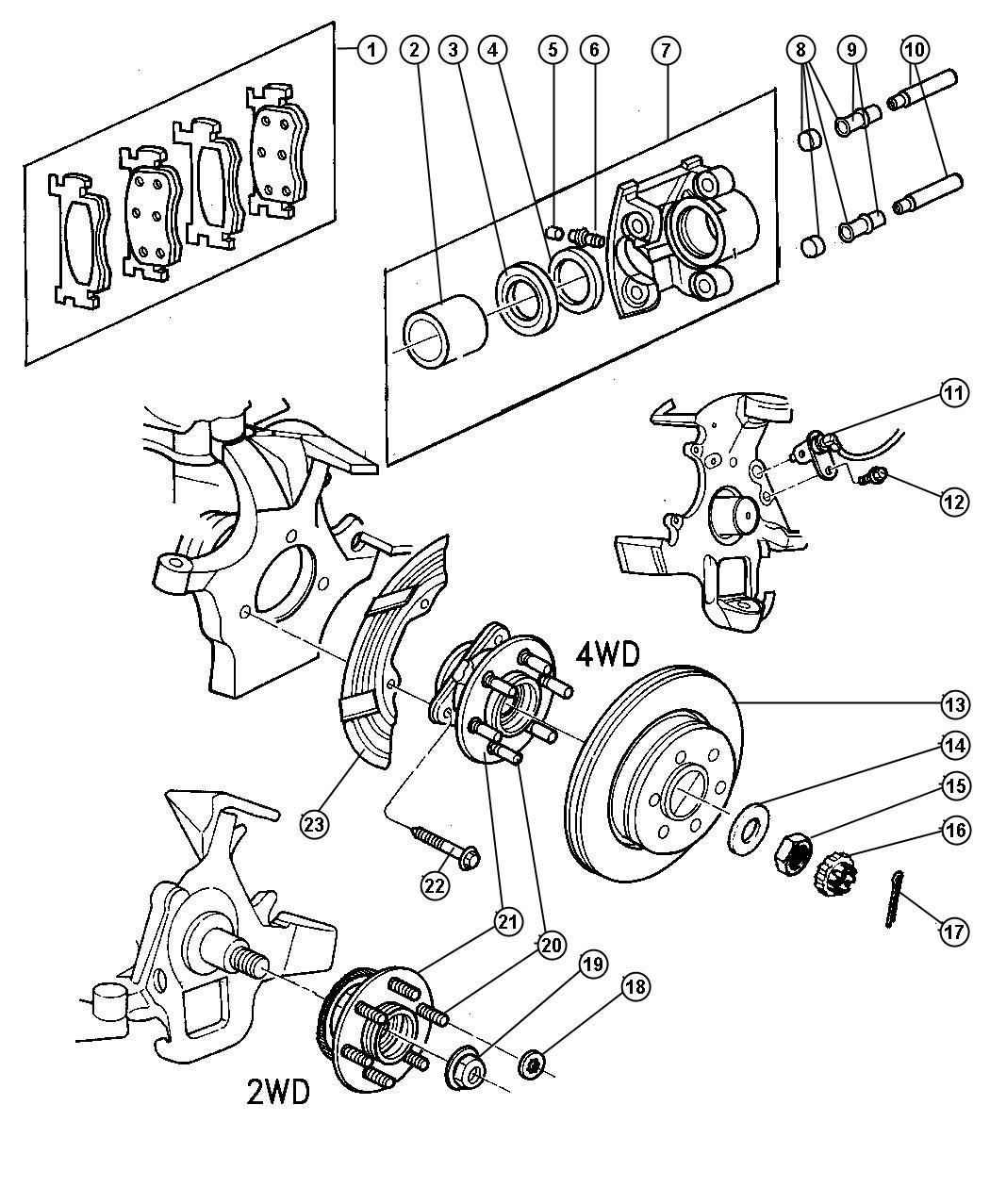 Dodge Dakota Rotor. Brake. marelli. Brakes, front 2AMV7208AA