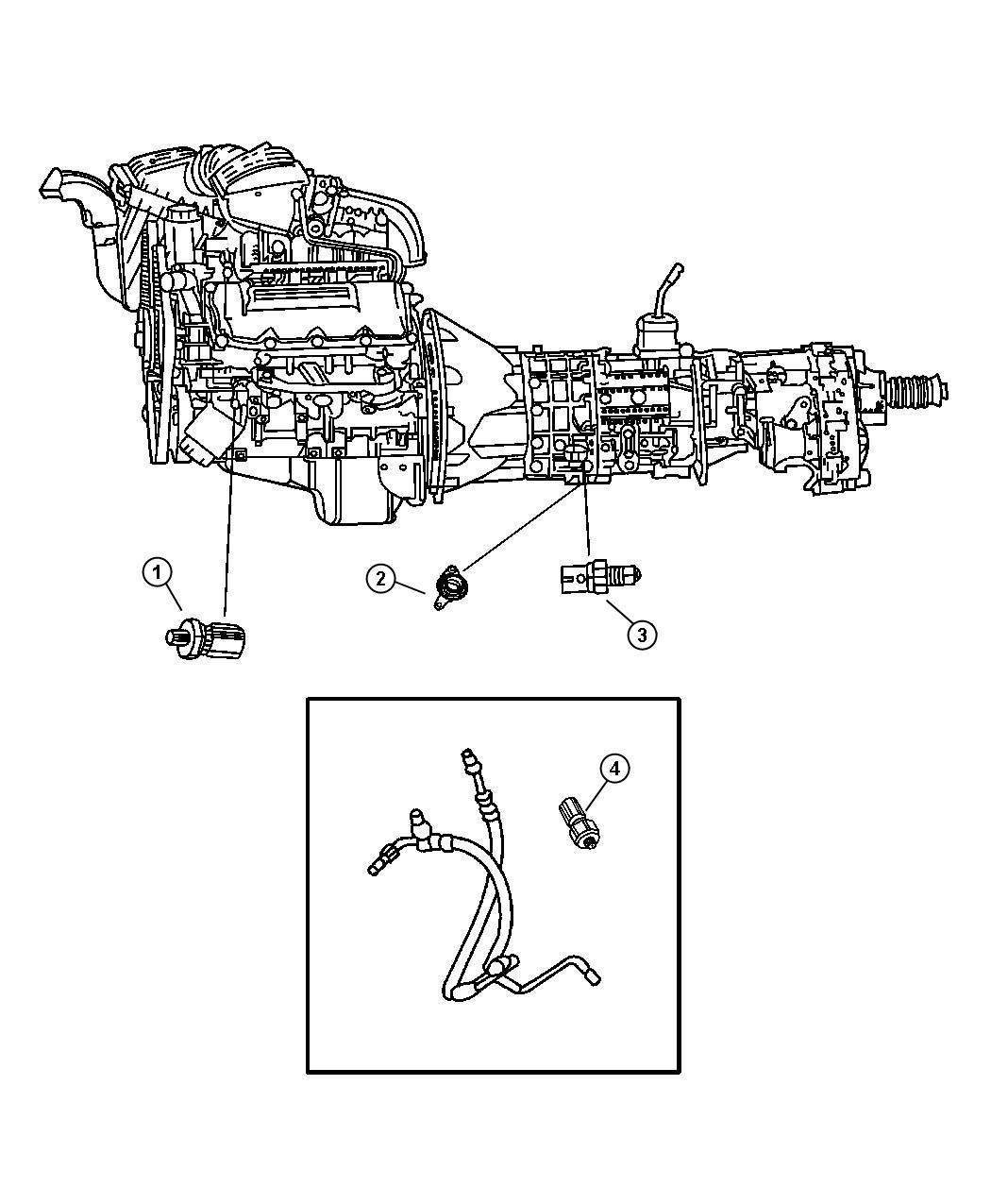 Dodge Durango Switch. Power steering, power steering pressure ...