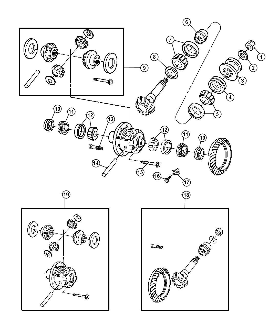 2003 Dodge Ram 3500 Shim kit. Pinion shaft 05086706AA Myrtle Beach SC