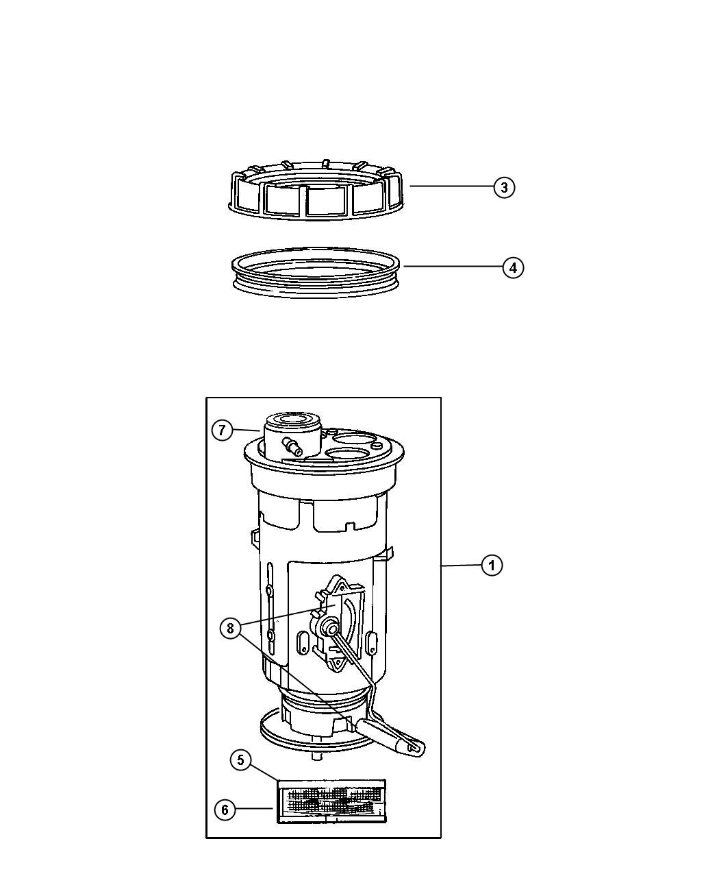 Fuel Filter 2004 Ram 1500