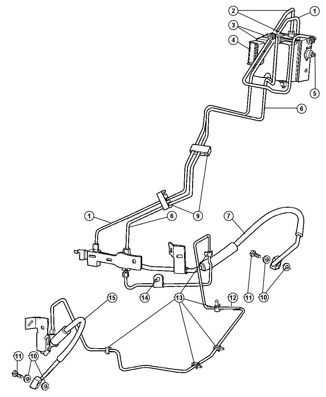 1996 Dodge Ram Brake Line Diagram