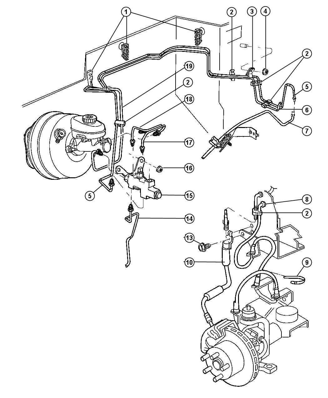 2013 Dodge Grand Caravan Valve. Proportioning. [[brakes power front