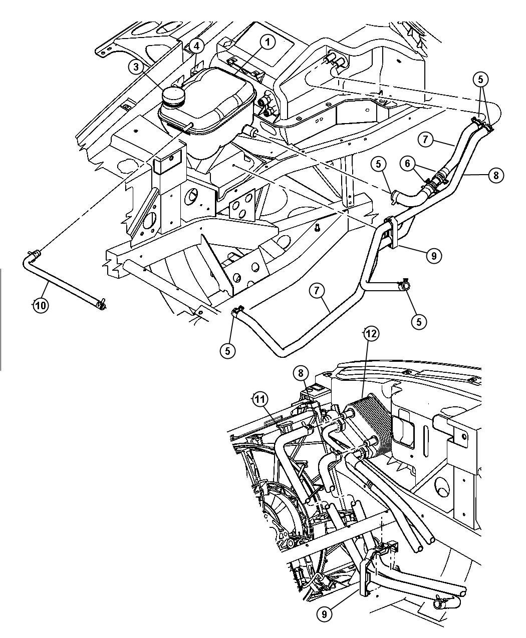 Dodge Durango Hose. Heater return. Coolant - 05037987AD | Myrtle Beach SC