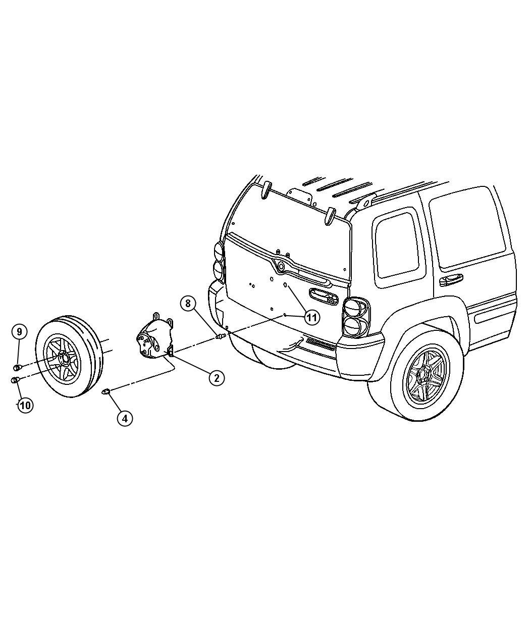 Jeep Liberty Cover. Spare tire. [csb], [csb] spare tire - 5JG711X7AA ...