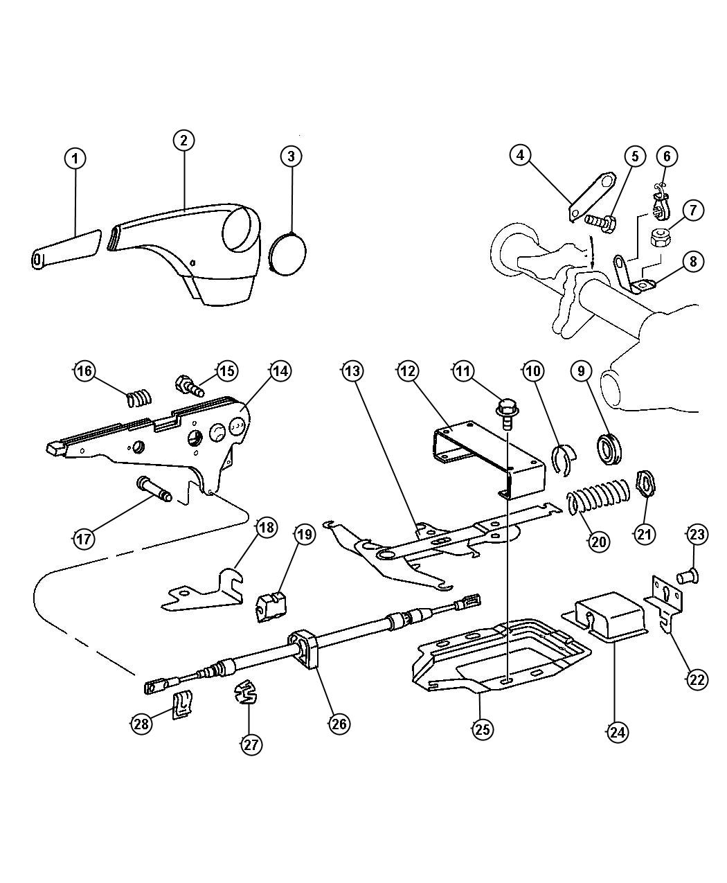 2011 Dodge Ram 3500 Bracket. Parking brake cable guide. Right. Mopar ...