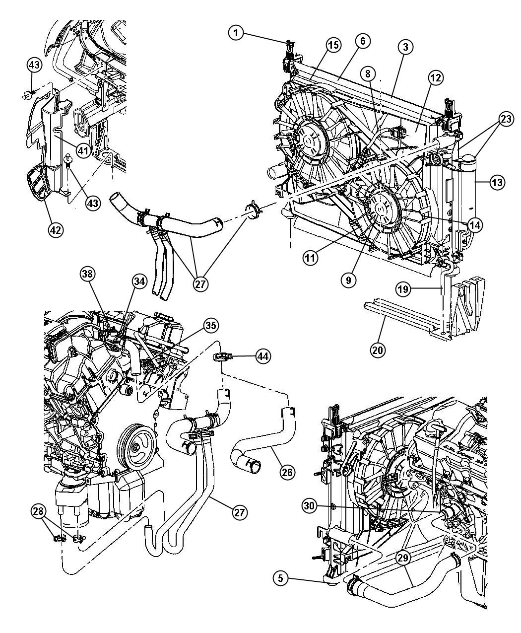 5 7l hemi engine gasket diagram