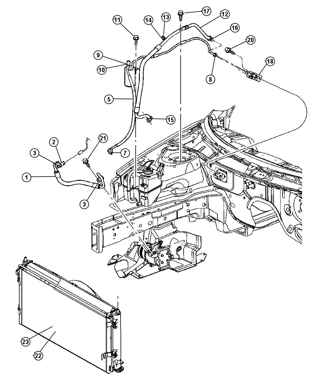 2006 Chrysler Sebring Valve. A/c expansion. After 01-09-2002