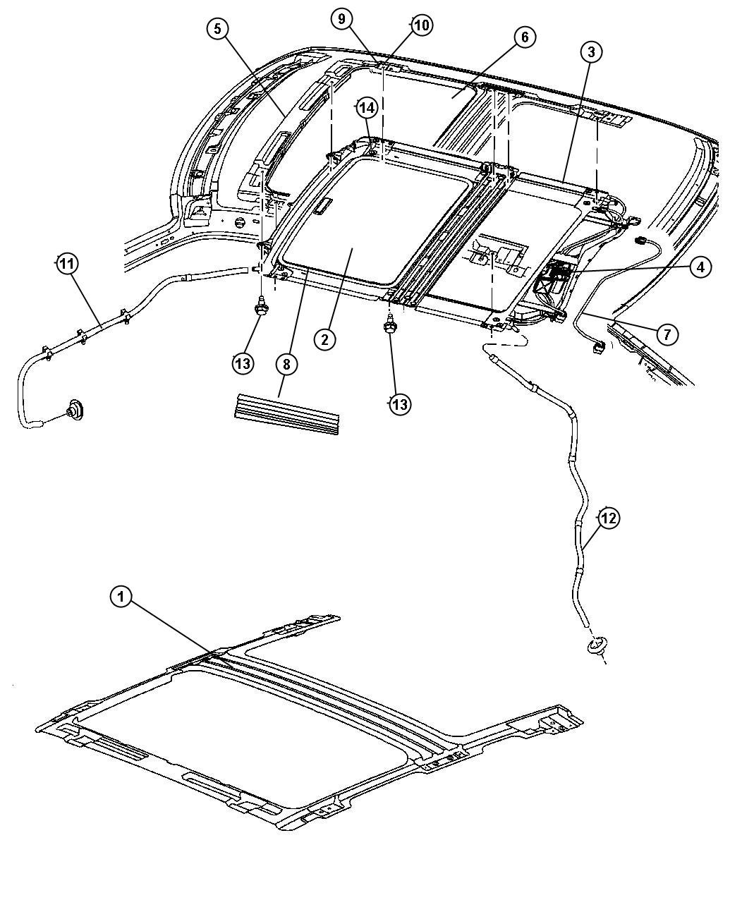 2006 Jeep Grand Cherokee Glass. Sunroof. Trim [all trim codes]. Power