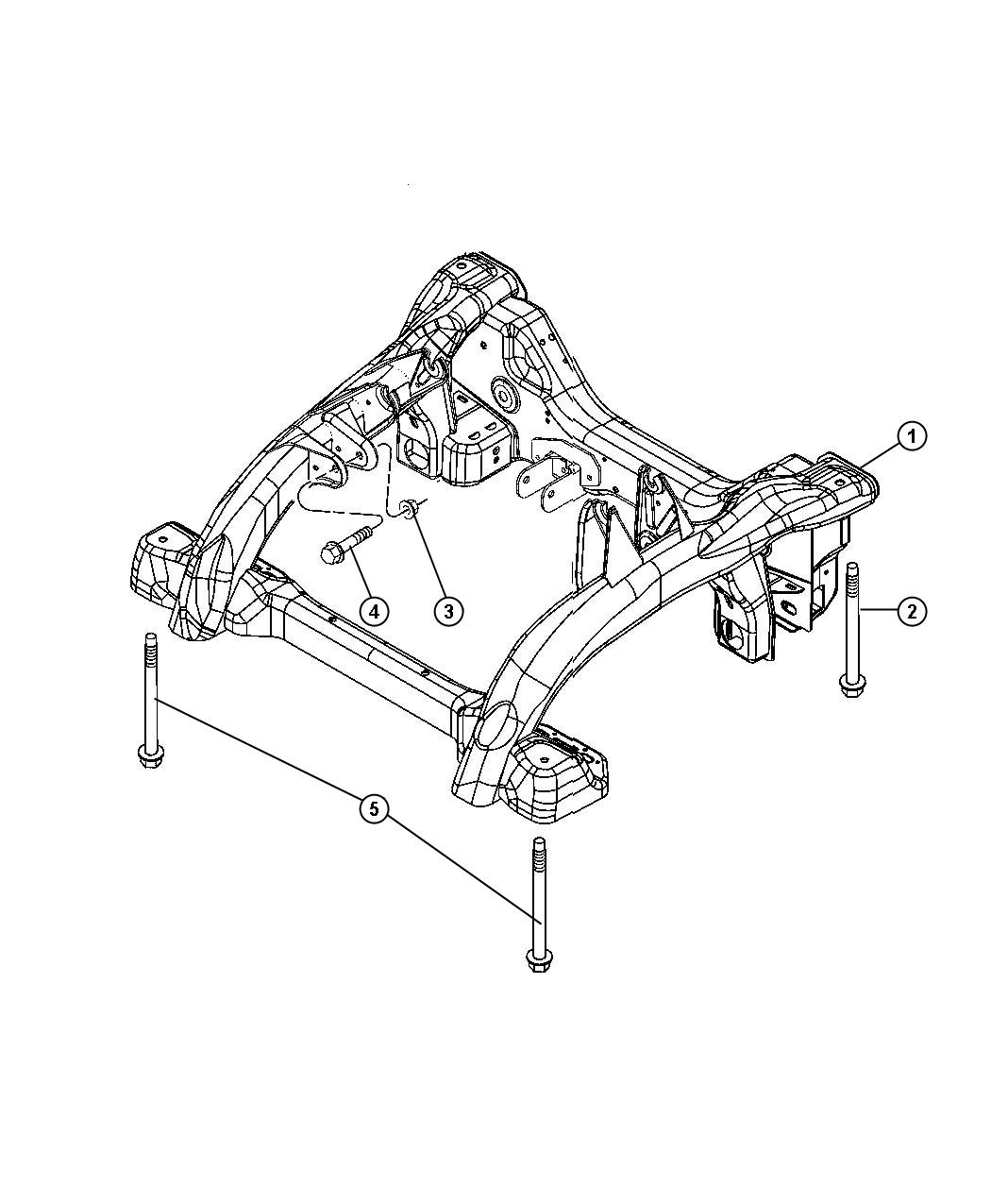 2006 Jeep Commander Cradle. Front suspension. 121405 and after, up to