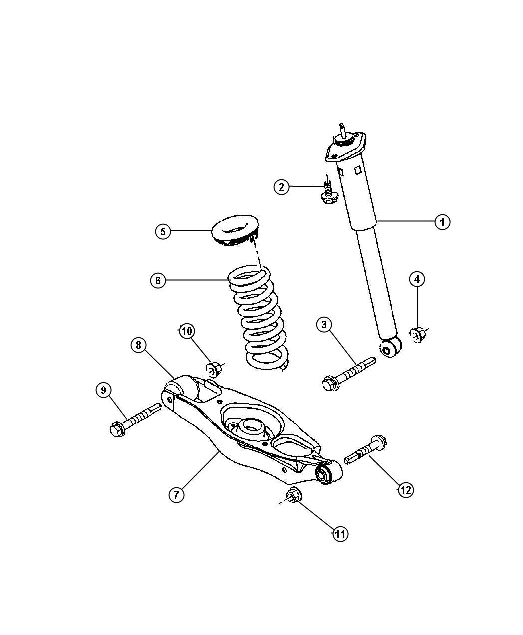 Chrysler Pacifica Shock Absorber. Suspension. Awd, H Series 