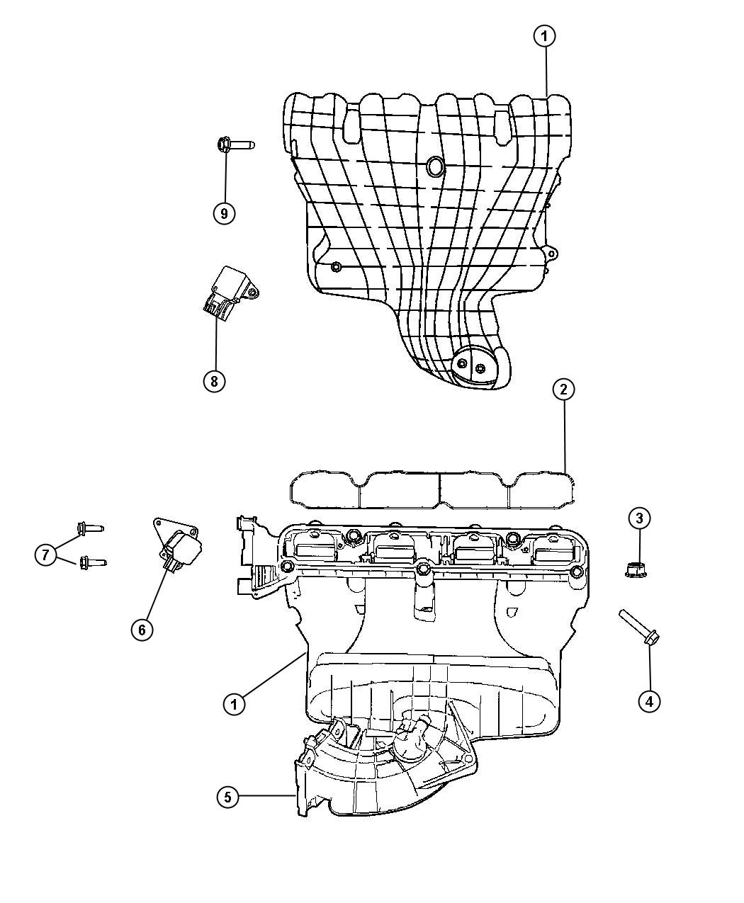 Jeep Patriot Manifold. Intake. Train, module, power ...