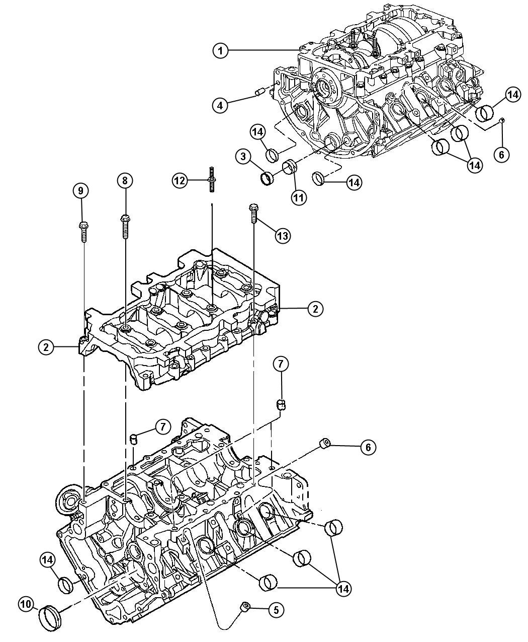 Dodge Ram 1500 Engine. Short block RL049272AA Myrtle Beach SC