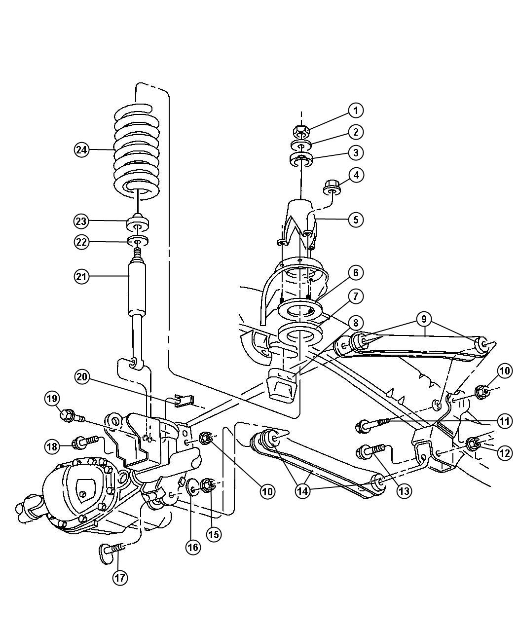 2011 Dodge Ram 2500 Shock absorber kit, shock absorber package