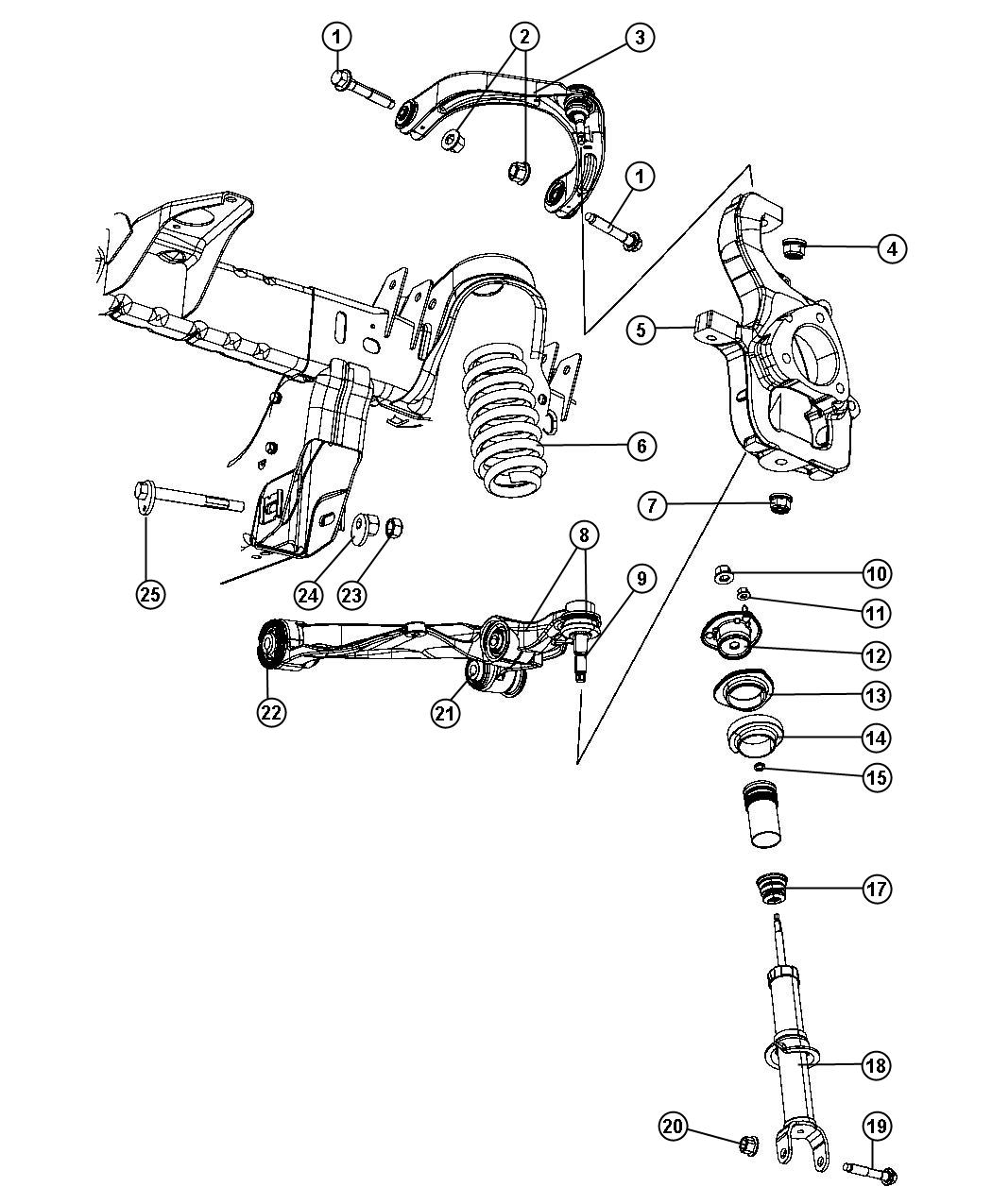 2010 Dodge Grand Caravan Front Suspension Diagram