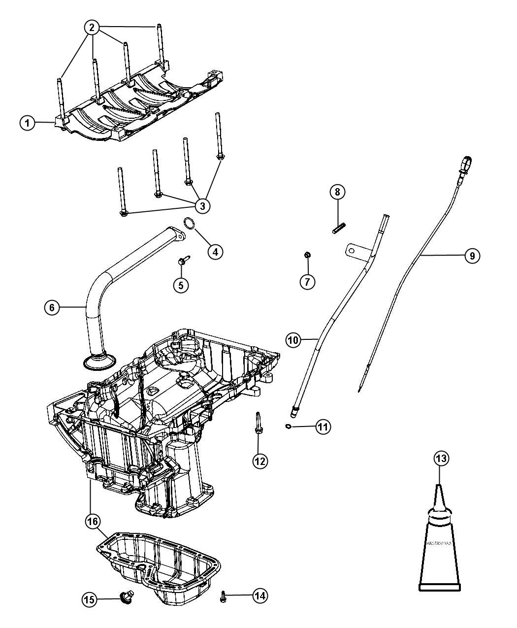 2011 Jeep Grand Cherokee Pan. Engine oil. Lower. Related, level ...