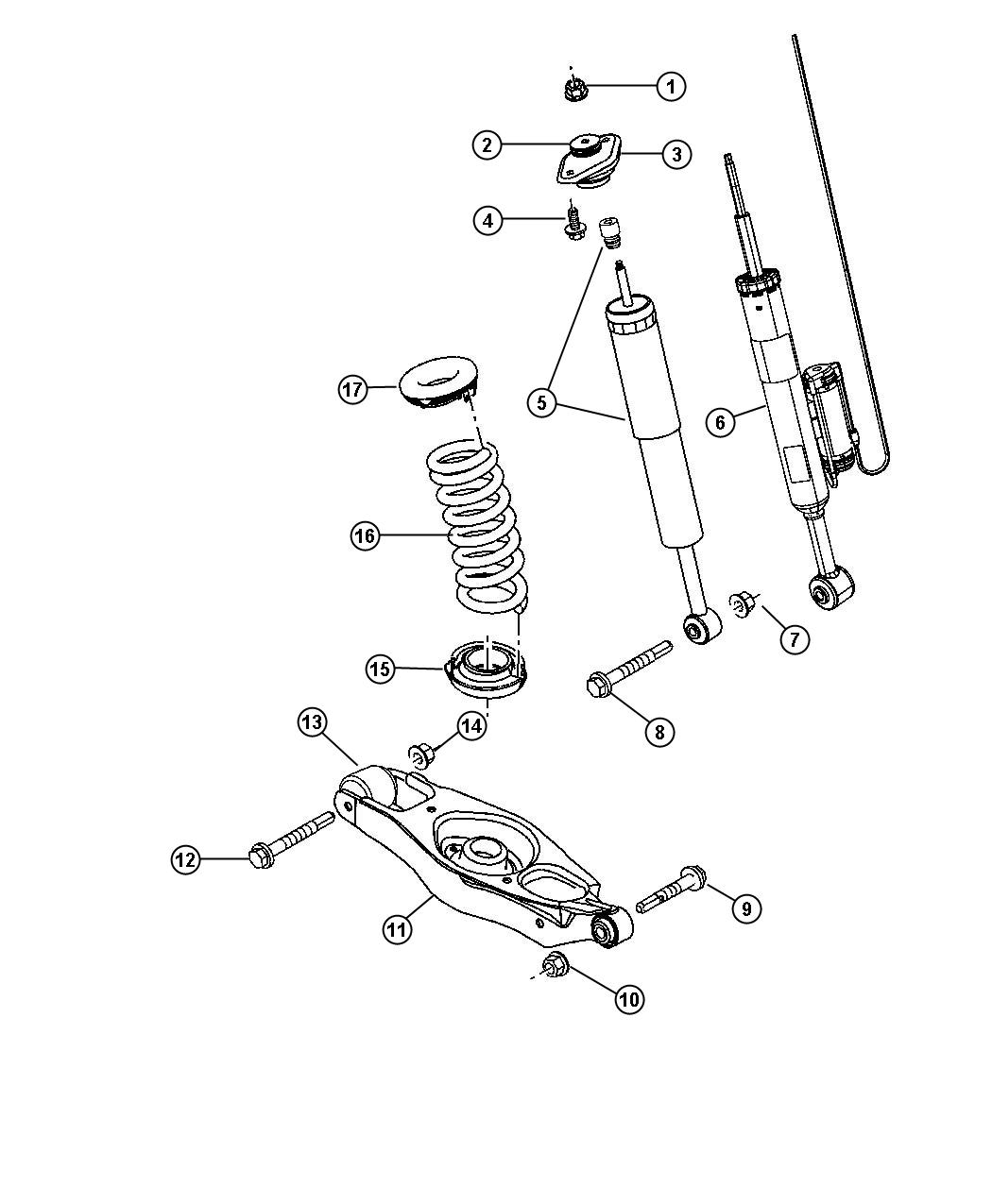 2013 Chrysler 300 Shock absorber. Suspension. Rear - 68143169AB ...