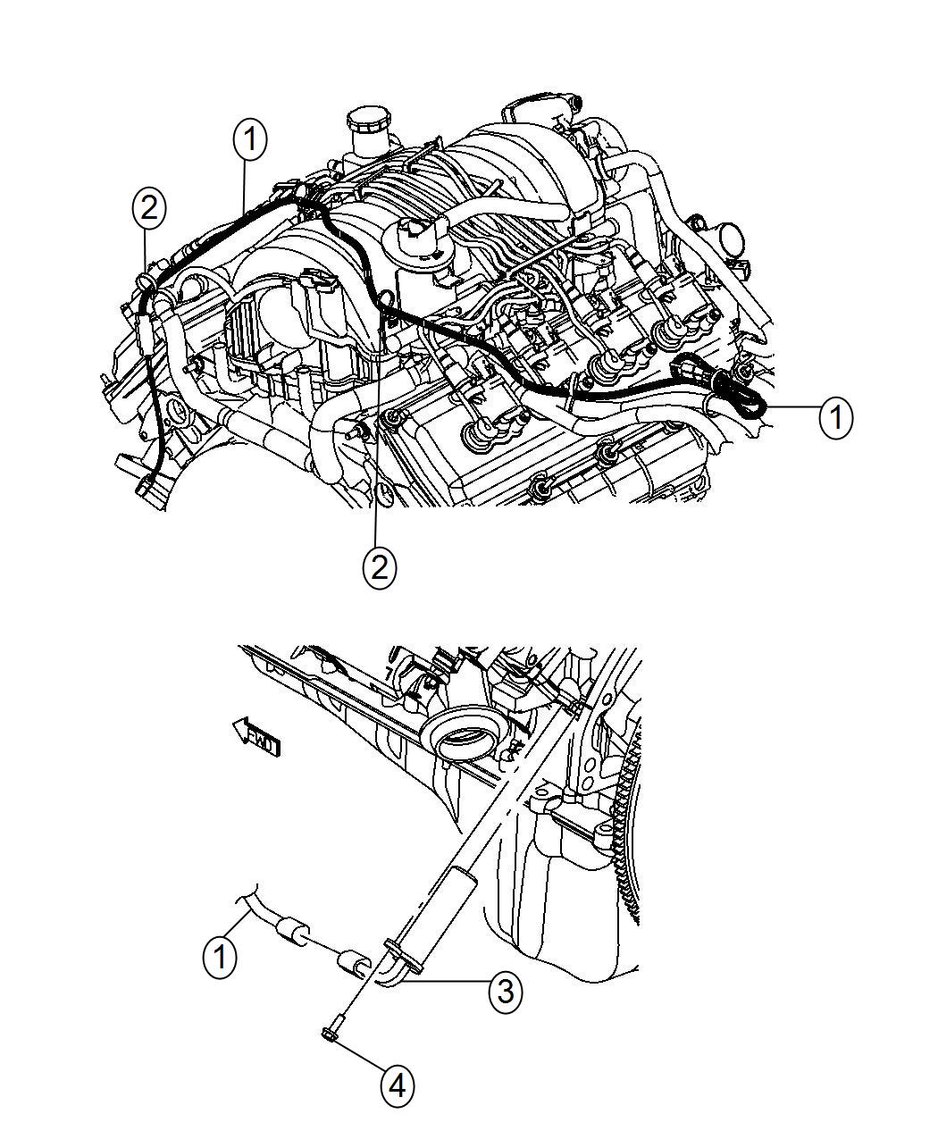 Dodge Durango Cord. Engine Block Heater. [5.7l V8 Hemi Mds Vvt Engine 