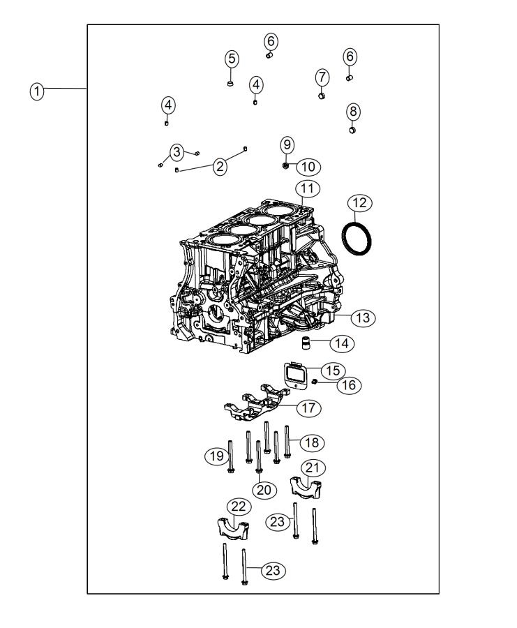 2015 Chrysler 200 Engine. Short block 68248624AA Myrtle Beach SC