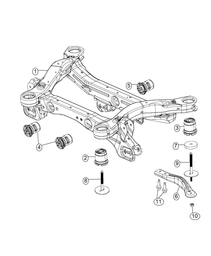 2015 Jeep Cherokee Cradle. Rear suspension 04877381AG Myrtle Beach SC