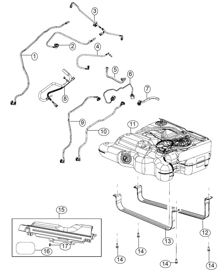 2013 Chrysler Town And Country Jumper Fuel Supply Tank To Filter