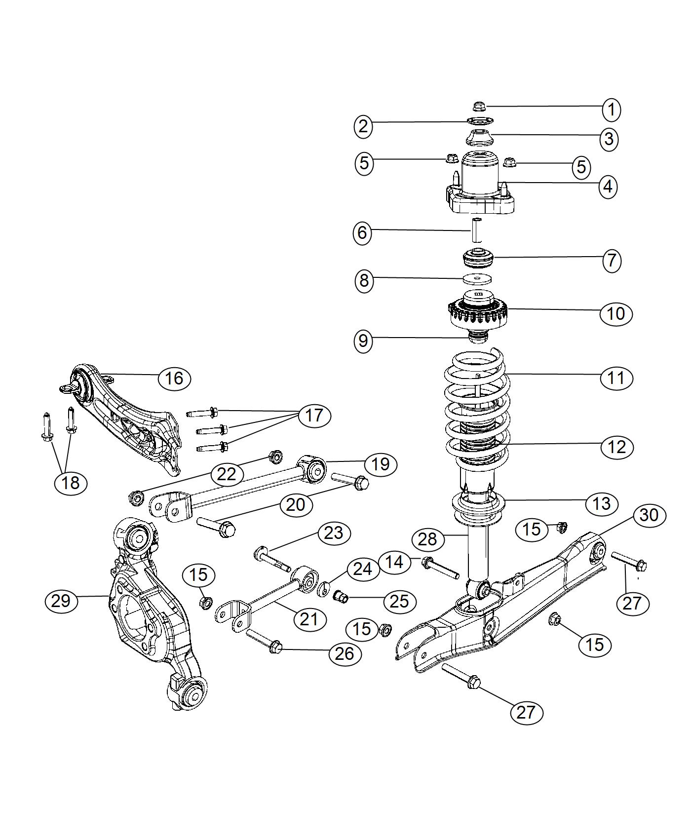 2016 Dodge Journey Knuckle. Rear. Left. Suspension, mopar, module ...