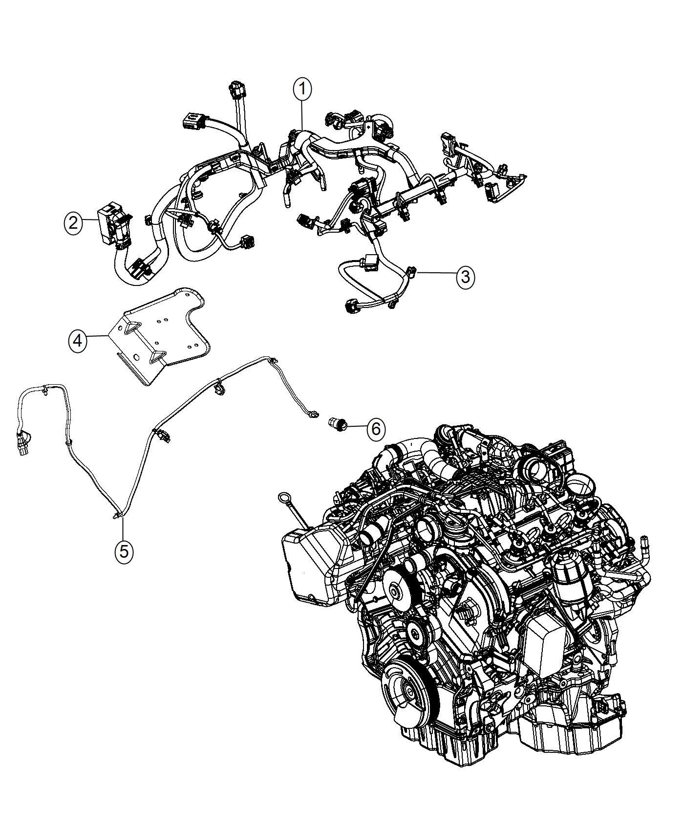 2016 Ram 1500 Wiring. Engine. Transmission, mopar - 68262111AA | Myrtle Beach SC