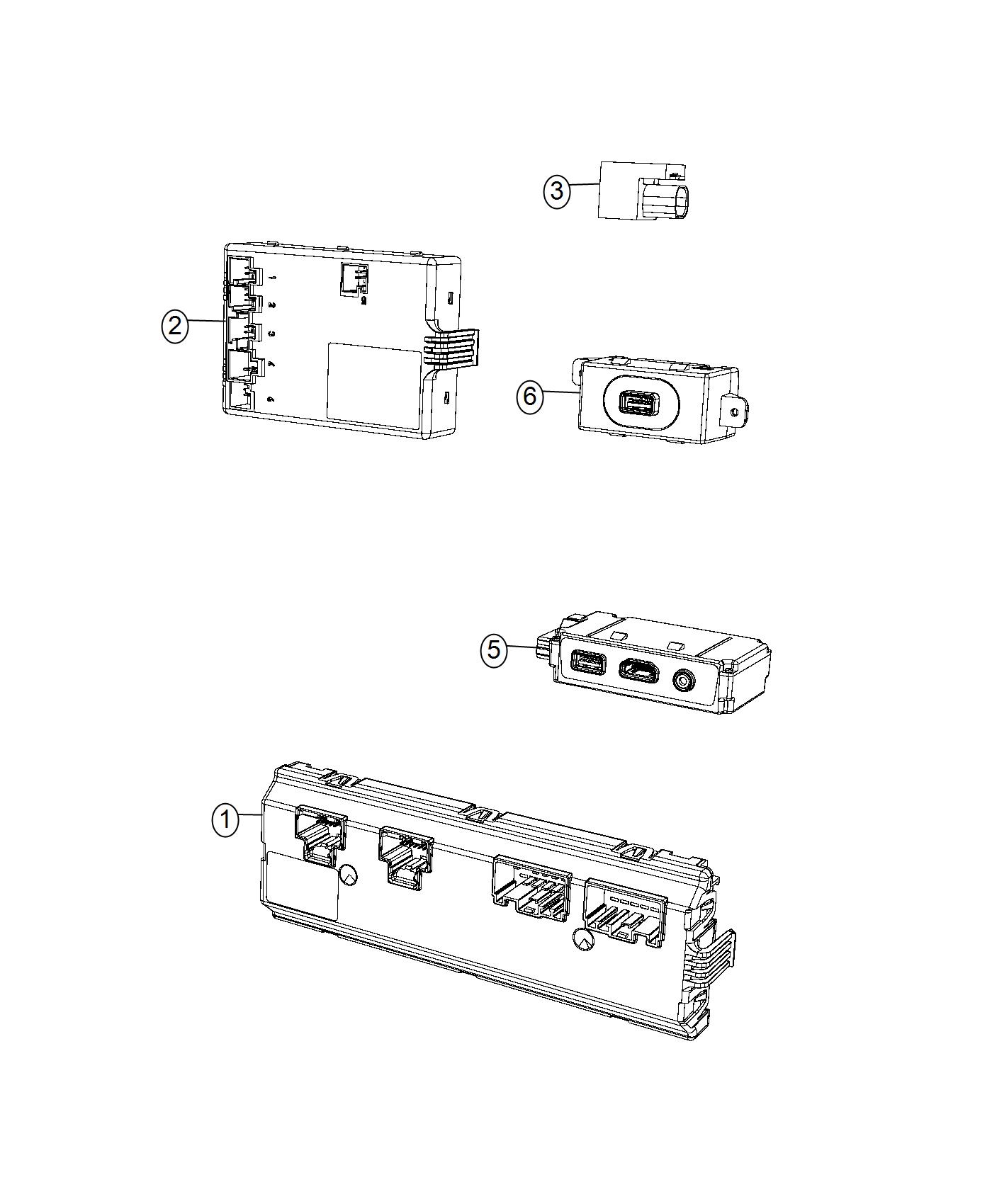 chrysler Pacifica Usb. Charging port. Export, used for: right and left ...