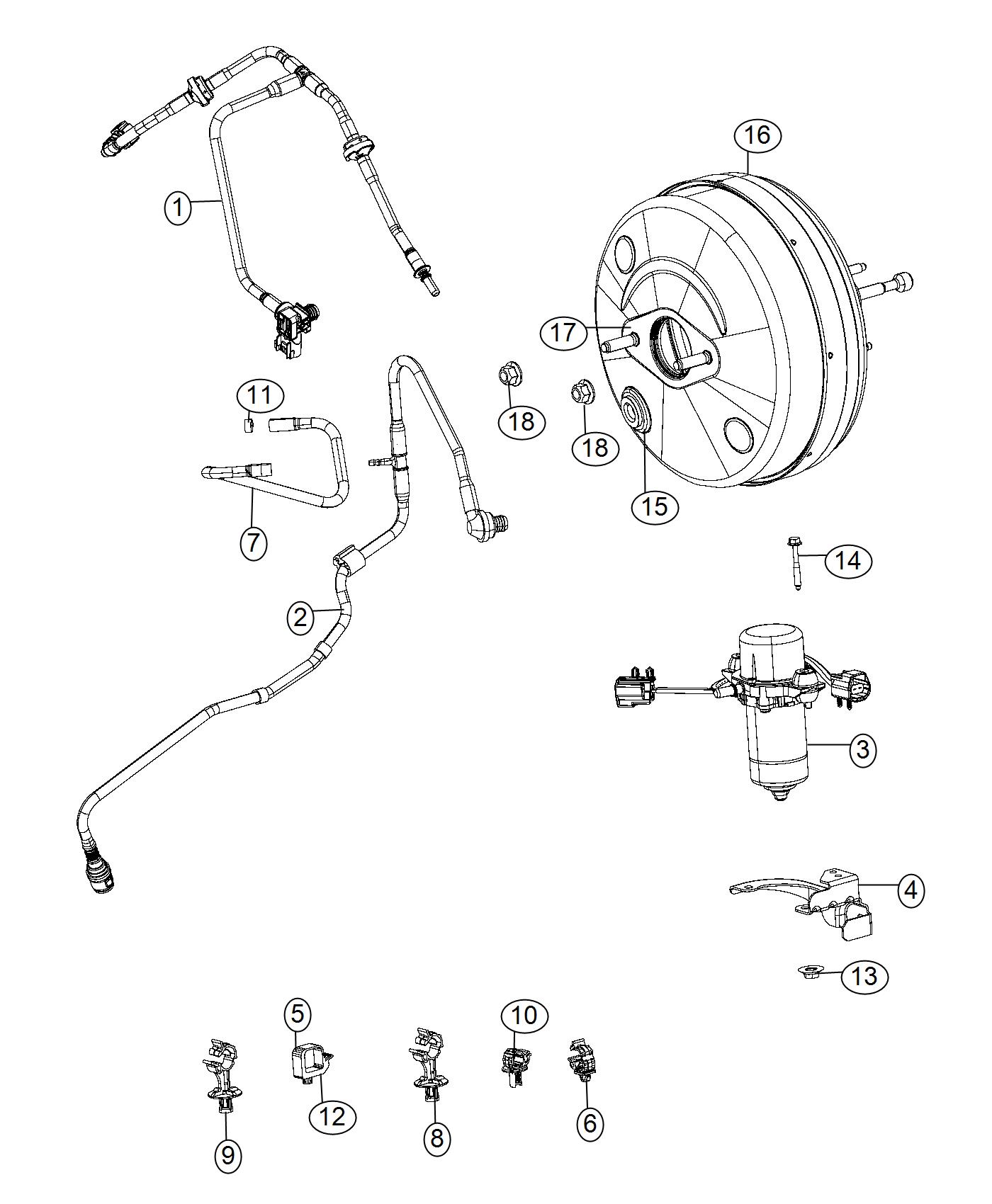 2005 Ford F150 Brake Booster Vacuum Line