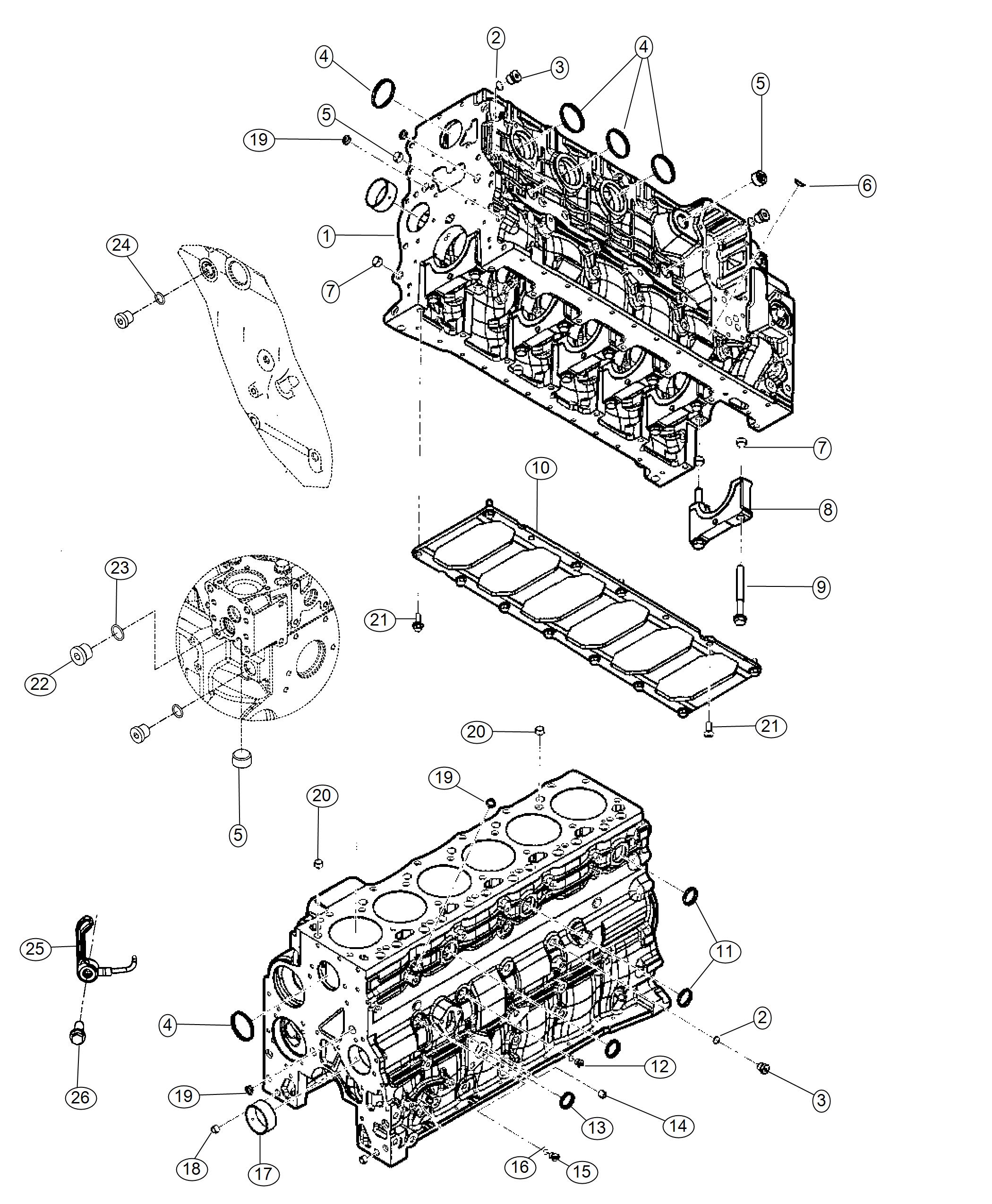 2018 Ram 3500 Engine. Short block. Remanufactured - R8229035AB | Myrtle ...