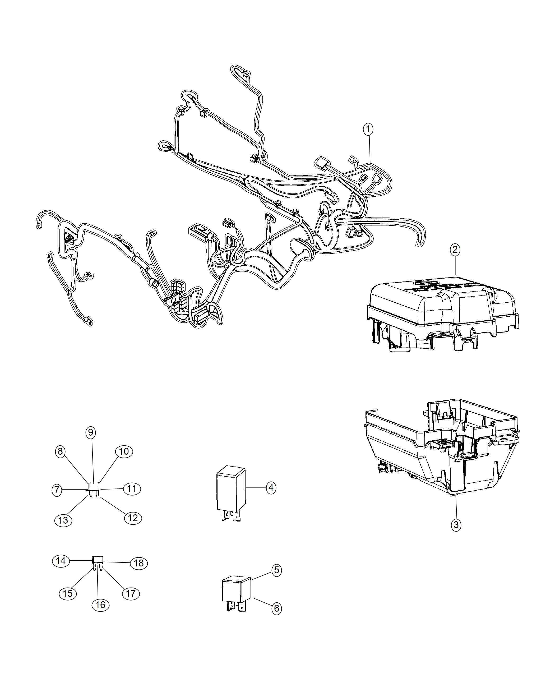 2017 Ram PROMASTER CITY WAGON Relay. Micro power iso. Distribution, center, wiring - 68273233AA