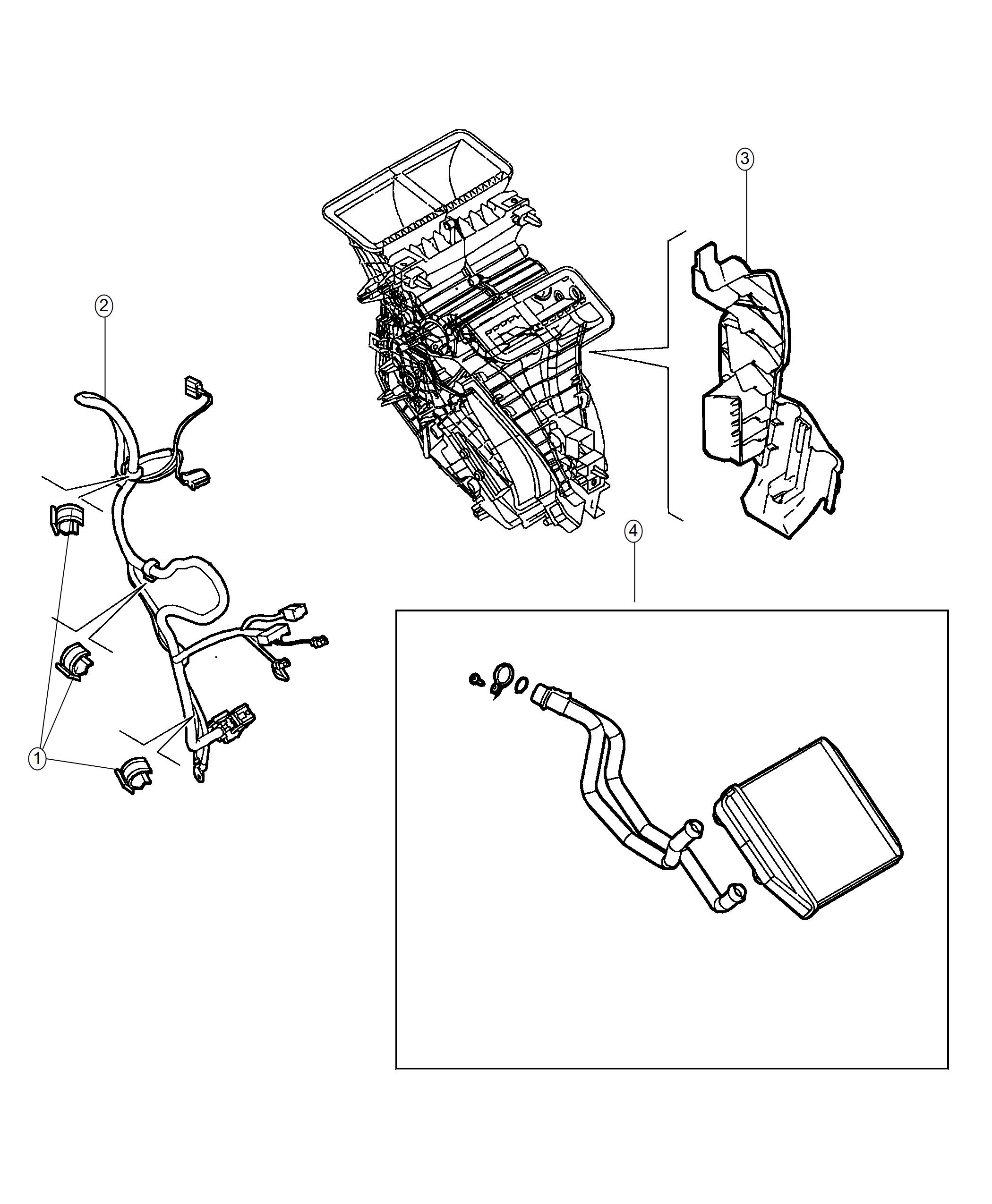 2017 Ram PROMASTER CITY WAGON Wiring. Used for: a/c and heater. Panel, mopar, instrument, core