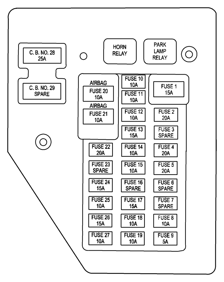 2002 Dodge Dakota Junction block. Relay - 56049035AB | Myrtle Beach SC