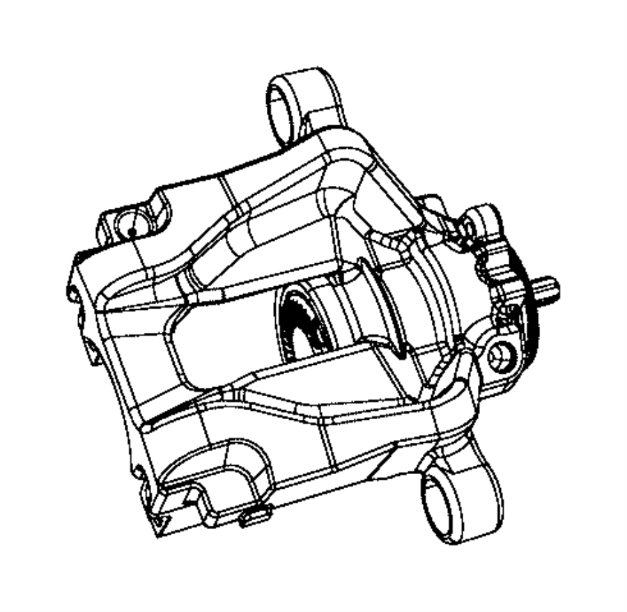 2018 Chrysler Pacifica Caliper assembly. Disc brake. Rear. Left. Brakes ...