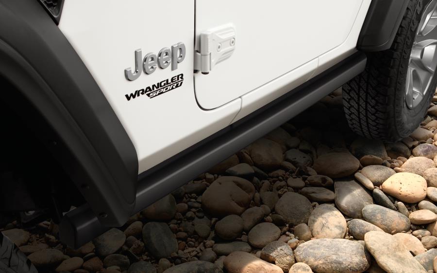 2021 Jeep Gladiator Rock Rails are made of Black, powder coated steel ...